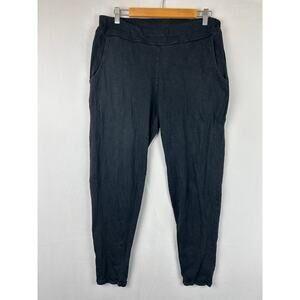 Natural by Known Supply Black Jogger Pants Elastic Waist Pull On Women's Size L